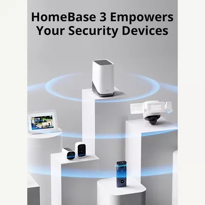 eufy Security HomeBase 3 S380 Security Camera, Toll-Free Use, Expandable Memory, Security Compatibility, Military Standard Encryption White-2