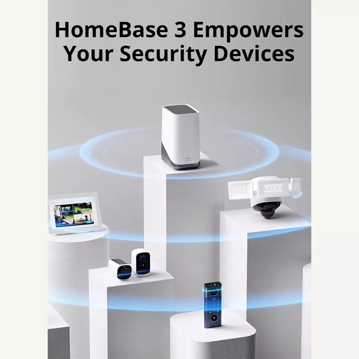 eufy Security HomeBase 3 S380 Security Camera, Toll-Free Use, Expandable Memory, Security Compatibility, Military Standard Encryption White-2-2