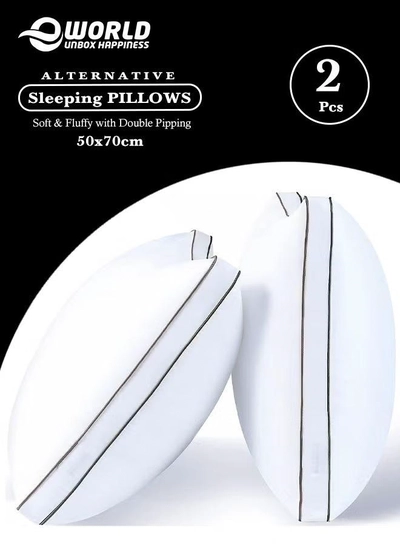 Eworld Set of 2 Premium Hotel-Quality Pillows, Crafted with Firm-0
