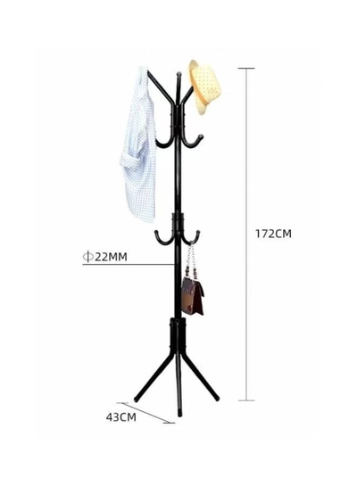 Falpro Metal Cloth Rack Clothes And Coat Hanger Rack Garments Rack Elegant White Free Standing Cloth Rack Black 172x43cm Black 172x43cm-3