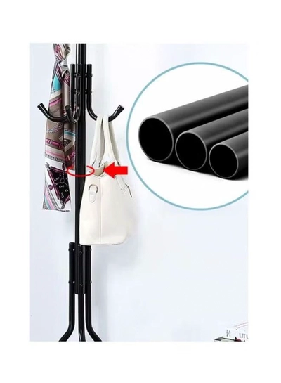 Falpro Metal Cloth Rack Clothes And Coat Hanger Rack Garments Rack Elegant White Free Standing Cloth Rack Black 172x43cm Black 172x43cm-2