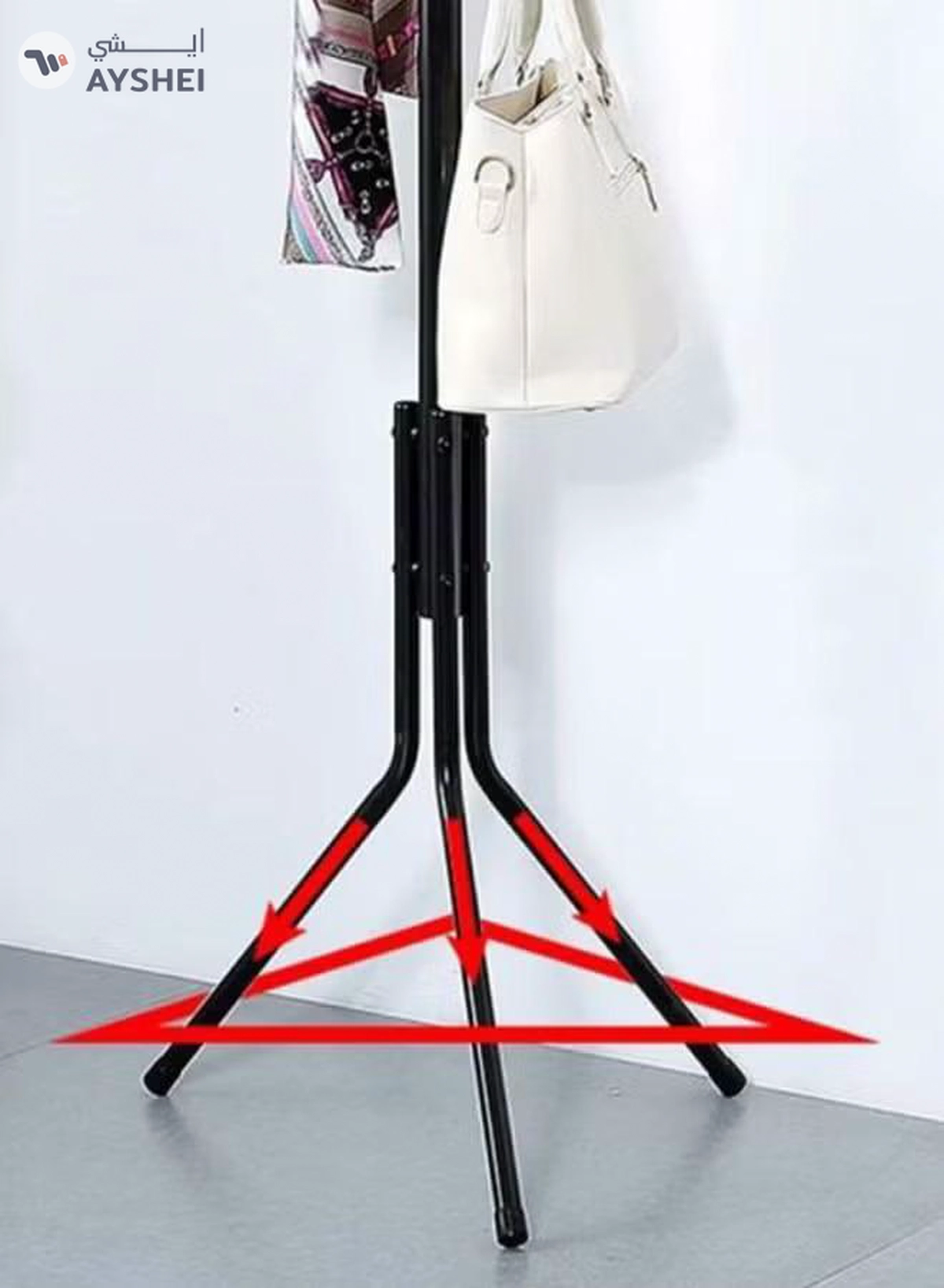 Falpro Metal Cloth Rack Clothes And Coat Hanger Rack Garments Rack Elegant White Free Standing Cloth Rack Black 172x43cm Black 172x43cm-4-4