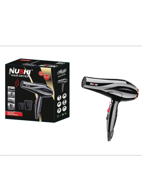 NUSHI Hair Dryer, 2000W, Ideal for Personal and Salon Use, The Ultimate Powerful Professional Blow Dryer