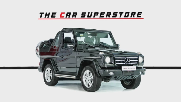 Mercedes Benz G500 Convertible-Serviced At Gargash-Full Service History-Collectors Dream