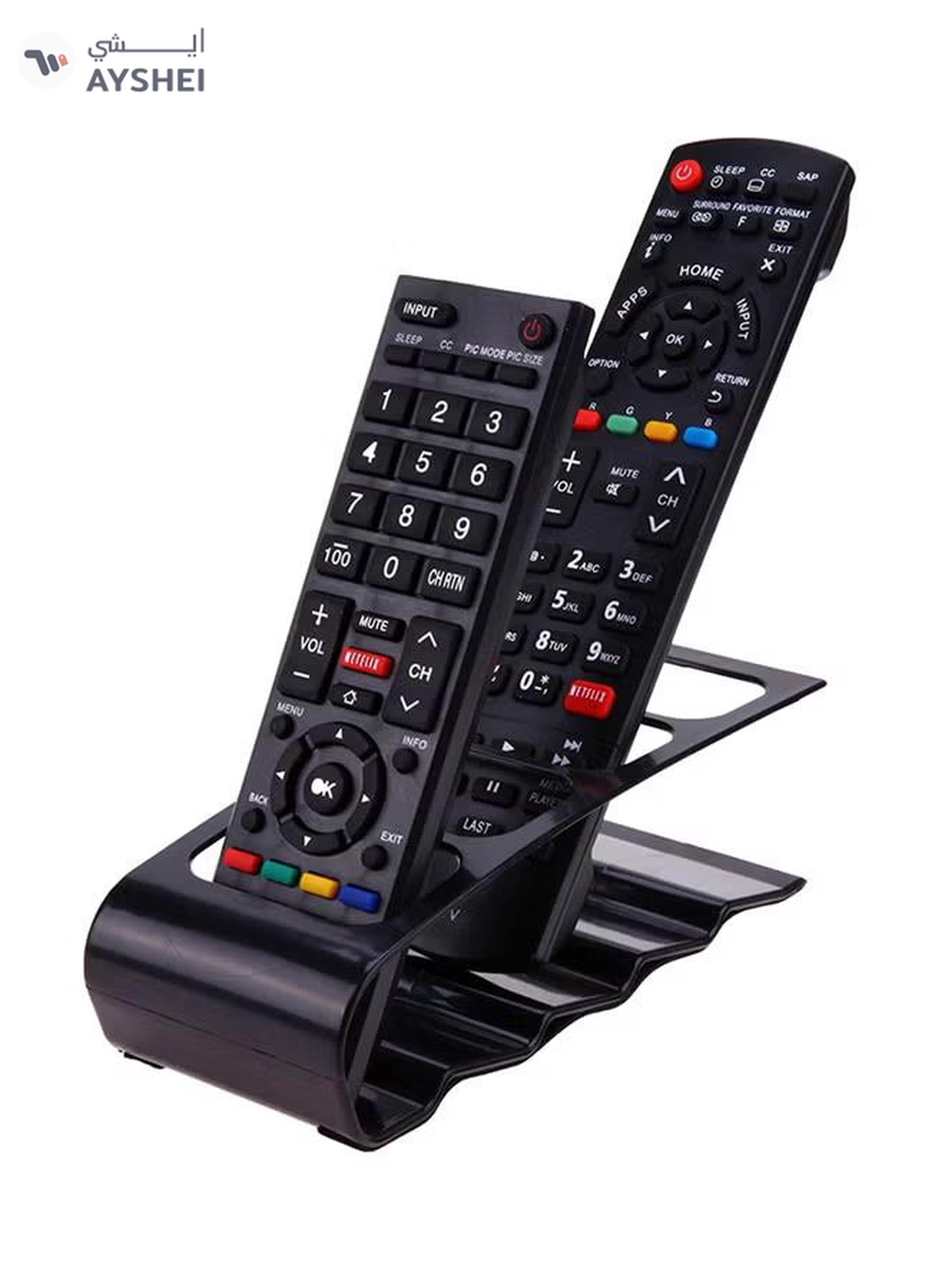 Remote Controls 4 Slot Remote Control Storage Organizer Multicolour 20.5x4.3x9cm-1-1