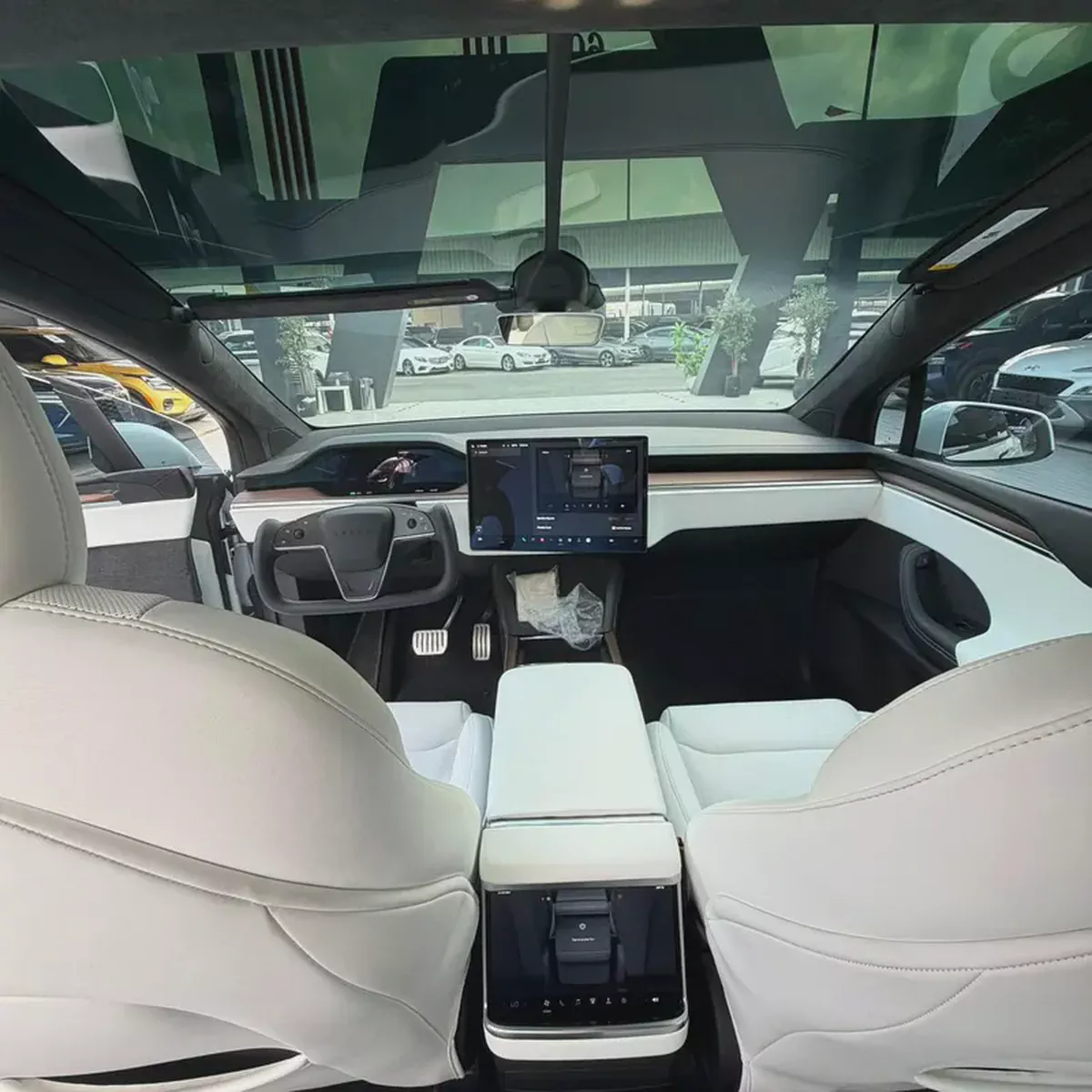 Tesla Model X Long Range 2023 | Dual Motor AWD | 670 HP | 29600 KM | White | تسلا موديل X 2023-13-13