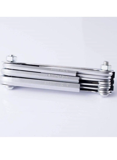 ABBASALI Folding Allen Key Set Metric 8 Pieces-2