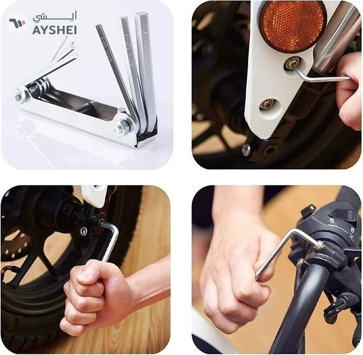 ABBASALI Folding Allen Key Set Metric 8 Pieces-1-1