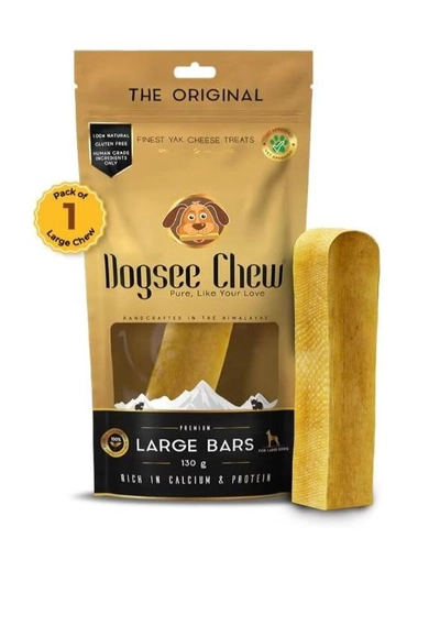 Dogsee Large Bars: Long-Lasting Dental Chews for Large Dogs 130g-0