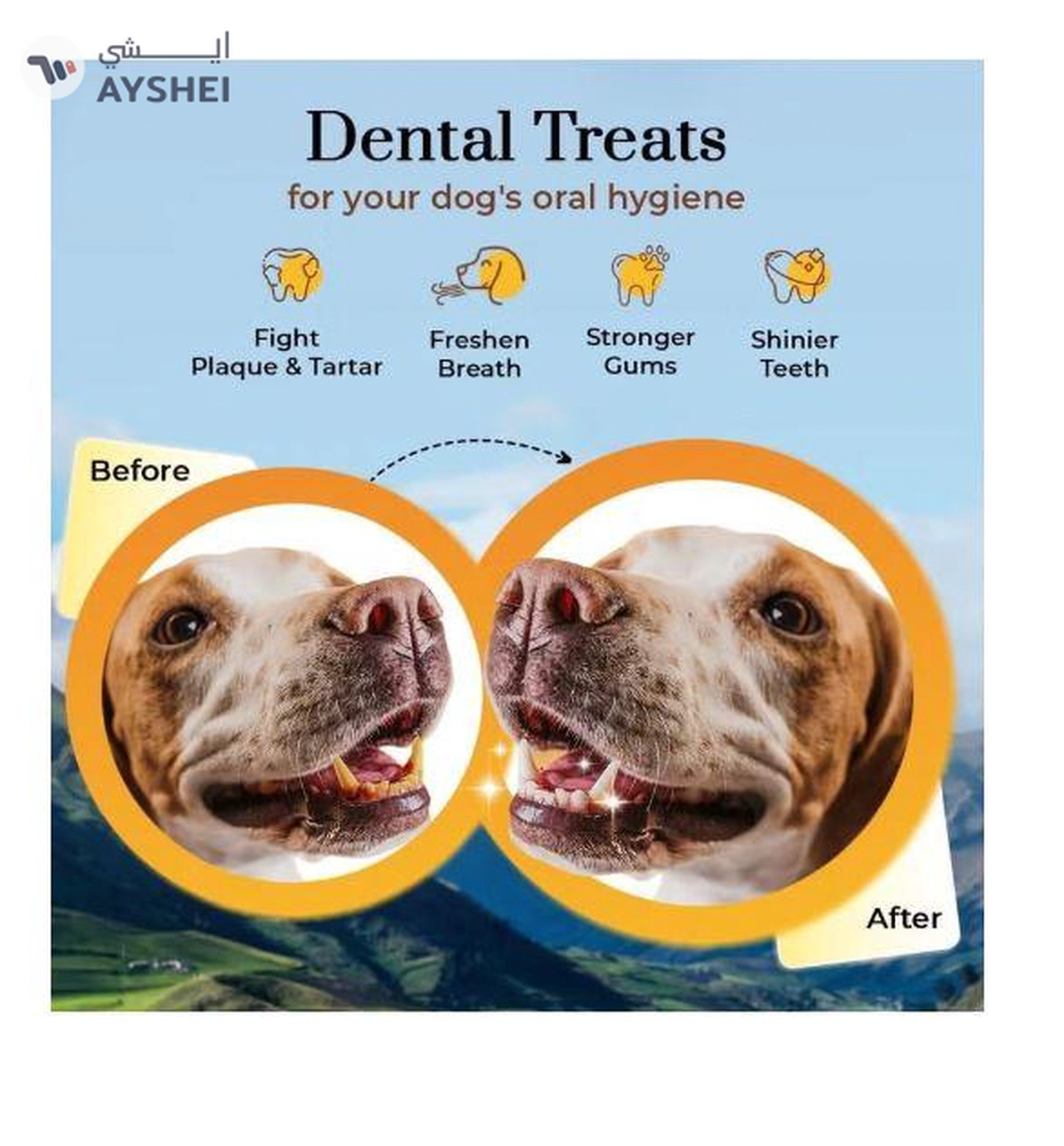 Dogsee Large Bars: Long-Lasting Dental Chews for Large Dogs 130g-2-2