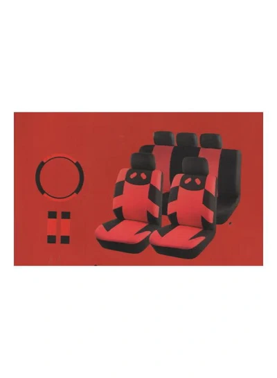 Generic 4-Piece Seat Cover With Steering Wheel Cover Set-0