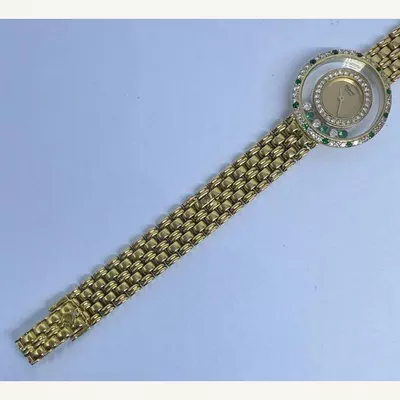 Chopard Happy Diamonds Full Yellow Gold with Diamonds | Vintage Model | Used (Very good) | Year of production 2000 (Approximation) | No original box | No original papers-1