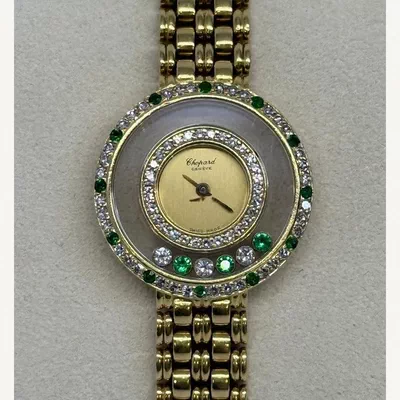 Chopard Happy Diamonds Full Yellow Gold with Diamonds | Vintage Model | Used (Very good) | Year of production 2000 (Approximation) | No original box | No original papers-7