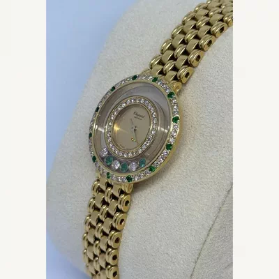 Chopard Happy Diamonds Full Yellow Gold with Diamonds | Vintage Model | Used (Very good) | Year of production 2000 (Approximation) | No original box | No original papers-3
