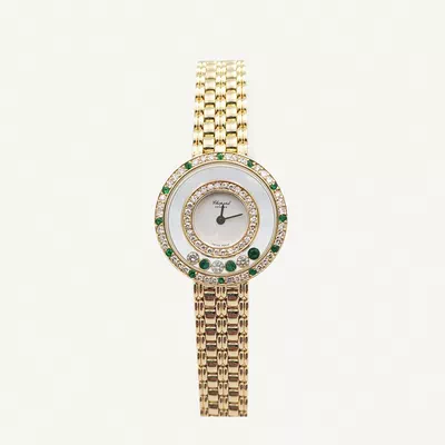 Chopard Happy Diamonds Full Yellow Gold with Diamonds | Vintage Model | Used (Very good) | Year of production 2000 (Approximation) | No original box | No original papers-0