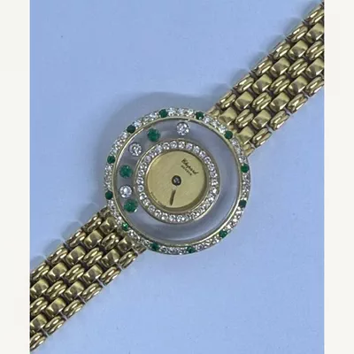 Chopard Happy Diamonds Full Yellow Gold with Diamonds | Vintage Model | Used (Very good) | Year of production 2000 (Approximation) | No original box | No original papers-4