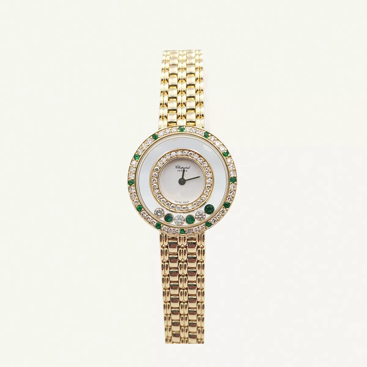 Chopard Happy Diamonds Full Yellow Gold with Diamonds | Vintage Model | Used (Very good) | Year of production 2000 (Approximation) | No original box | No original papers
