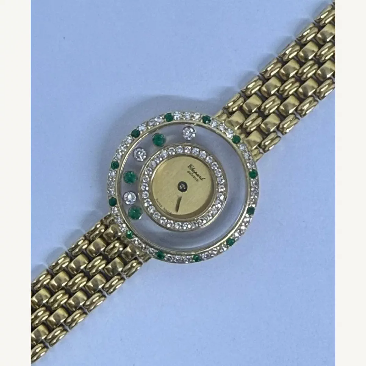 Chopard Happy Diamonds Full Yellow Gold with Diamonds | Vintage Model | Used (Very good) | Year of production 2000 (Approximation) | No original box | No original papers-4-4