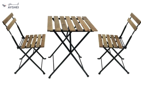 Yatai Decor Wood Chair and Table For your Perfect Home – Metal Folding Dining Table Set