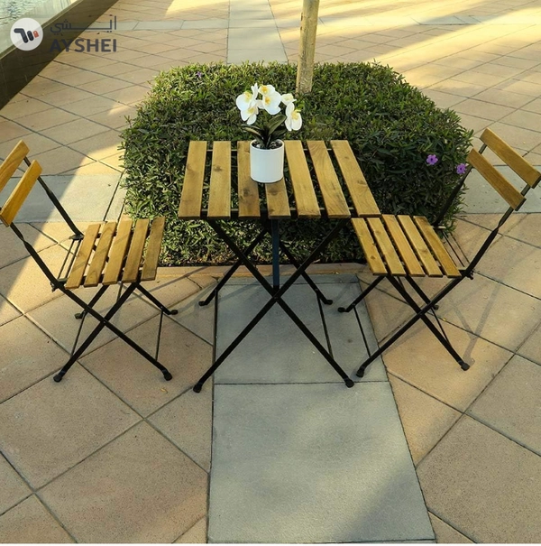 Yatai Decor Wood Chair and Table For your Perfect Home – Metal Folding Dining Table Set