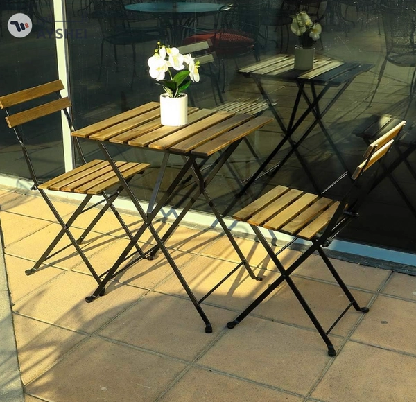 Yatai Decor Wood Chair and Table For your Perfect Home – Metal Folding Dining Table Set