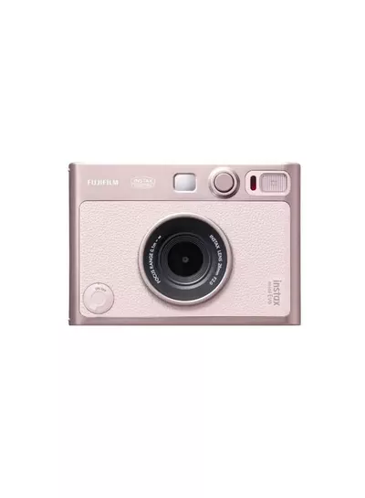 FUJIFILM Instax Mini EVO Hybrid Instant Camera – Gentle Rose Colour - (USB-C) Instant Print with Digital Preview, Creative Modes & Built-In Selfie Mirror-0