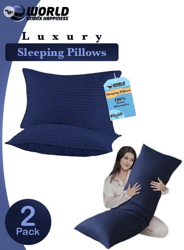Eworld 3-piece Bedding Set Includes 2 Premium Bed Pillows & 1 Full-Body Pillow for Adults