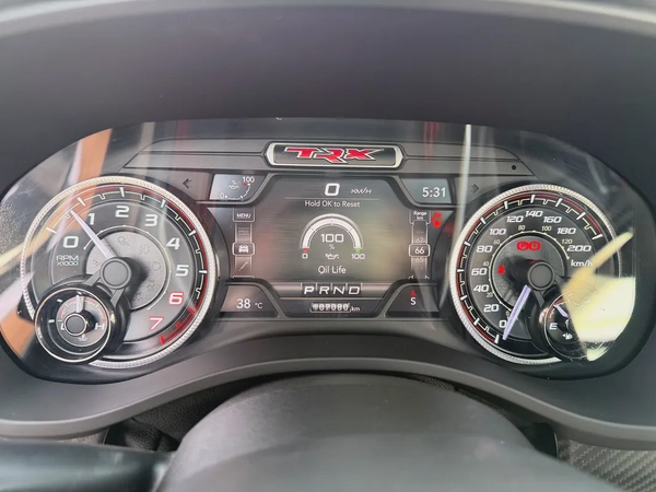دودج رتم TRX رمادي / اسود خليجي RAM 1500 TRX V8 2022 - GCC Specs - Pristine Condition