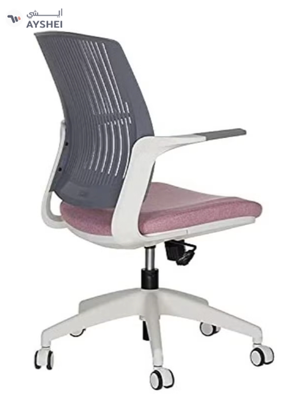 NAVODESK Ergonomic Office Chair Pink/Grey/White-3-3
