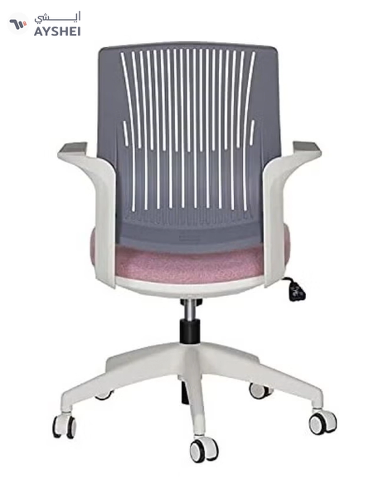 NAVODESK Ergonomic Office Chair Pink/Grey/White-4-4