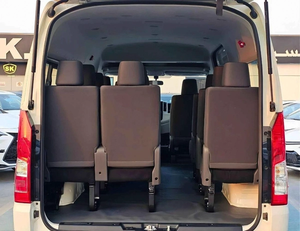 Toyota Hiace HIGHROOF / 13 SEATER / REAR CAMERA / 3.5L PETROL A/T / BLACK BUMPER (CODE # HPHRAB)
