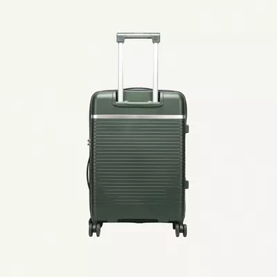 British Traveller 3-Piece Polypropylene Luggage Set | 20”, 24”, 28” Lightweight Suitcases with 360° Spinner Wheels, TSA Lock, Water & Scratch Resistant | Durable Hard Shell Trolley Bags with Telescopic Handle - Green-4