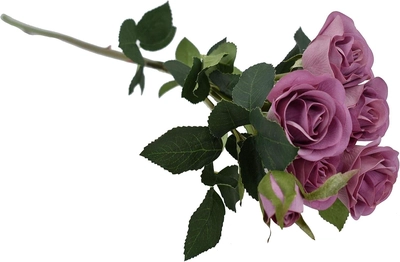 Yatai Purple Real Touch Rose Flowers Bridal Wedding Party Decor Bouquet Artificial Plants - Roses-0