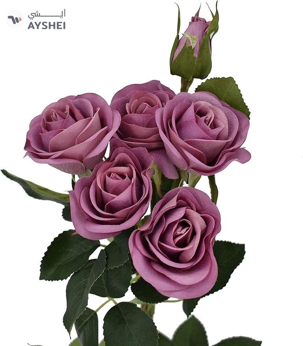 Yatai Purple Real Touch Rose Flowers Bridal Wedding Party Decor Bouquet Artificial Plants - Roses