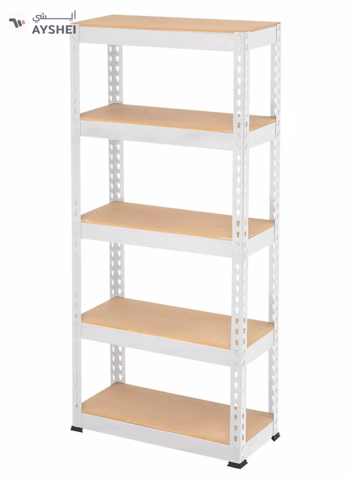 DubaiGallery 5 Tier Laminated Heavy Duty Garage Storage Adjustable Wide Size Metal Shelving Unit Utility Rack Shelves Organization Multipurpose Shelf-1-1