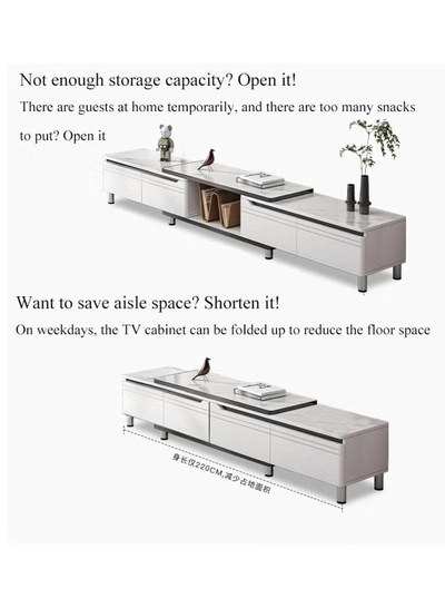 DubaiGallery Living Room Modern Shelf Storage Cabinet Table-1