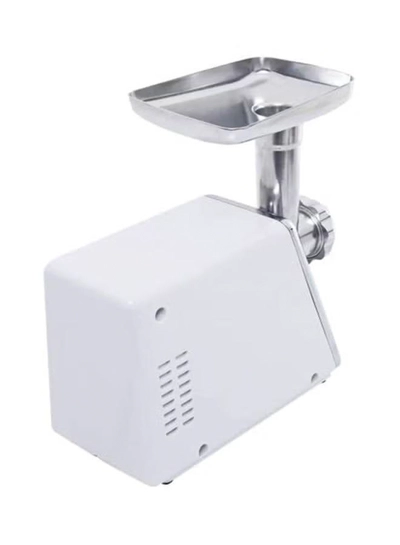  Olsenmark Meat Grinder with Stainless Steel Blades, Powerful Copper Motor, Reverse Function, Sausage, Kubbe & Food Pusher Attachments- Perfect for Grinding Ground Meat for Burgers, Sausages, Meatballs, and More 800 W OMMG2110 White/Silver-4