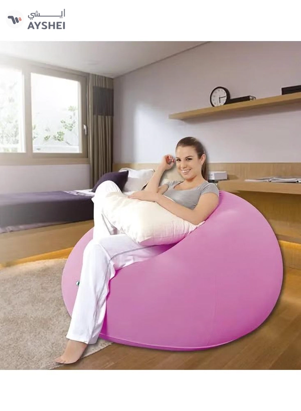 DubaiGallery Inflatable Lazy Living Room Sofa Air Beanbag Multicolour 105 x 105 x 65cm