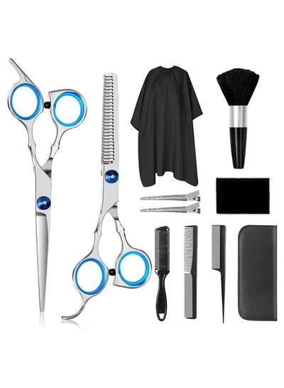 ORiTi Professional Hair Cutting Scissors Sets 11PCS Multi-Purpose Hair Cutting Kit-0