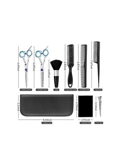 ORiTi Professional Hair Cutting Scissors Sets 11PCS Multi-Purpose Hair Cutting Kit-2