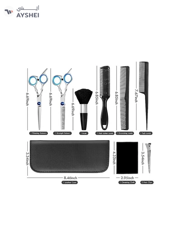 ORiTi Professional Hair Cutting Scissors Sets 11PCS Multi-Purpose Hair Cutting Kit