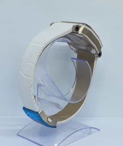 Roger Dubuis | King Square White Gold case with Leather Strap | Condition: New | Year of production 2002 (Approximation) | No original box | Original papers-8