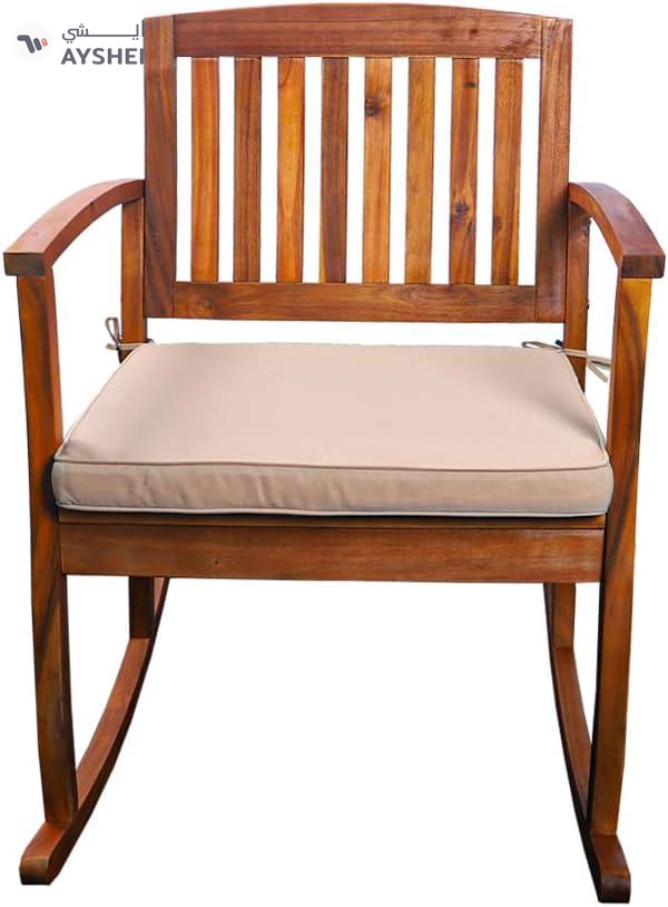 Yatai Decor Rocking Chair Modern Wooden Rocking Chair with Seating Cushions