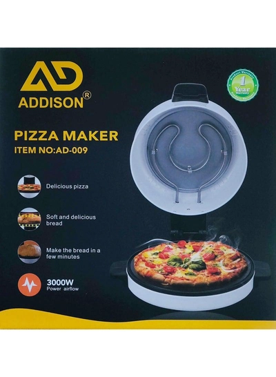Addison AD-009 3000W Pizza Maker Machine – Powerful Electric Oven for Homemade Pizza, Bread and Quick Delicious Baking Make delicious meals with ease using this powerful Addison pizza maker, designed for fast baking and efficient airflow while preparing crispy pizza, soft bread, and convenient homemade treats.-1