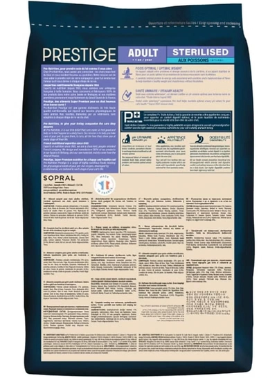 Pro Nutrition Prestige Cat Adult Sterilised Fish 2Kg-2