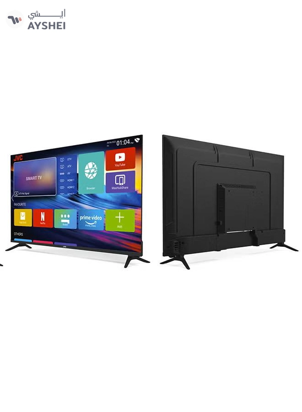 JVC 50 Inch 4K UHD Edgeless Smart TV With Dolby Audio + 2.0CH Soundbar Plus Bluetooth, Usb, Fm Radio With 600W PMPO LT-50N7105+THN322B Black