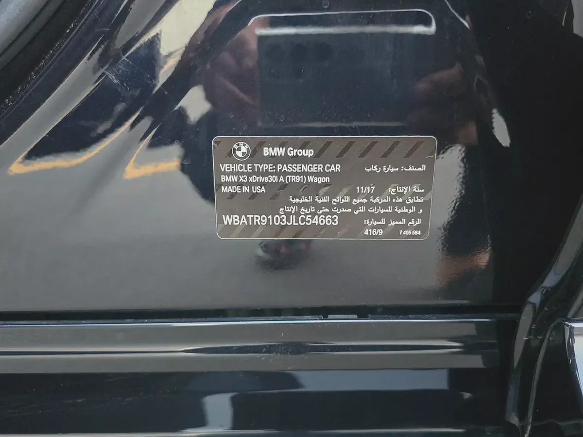 2018 BMW X3 20i xDrive M Sport GCC Specs-18-18