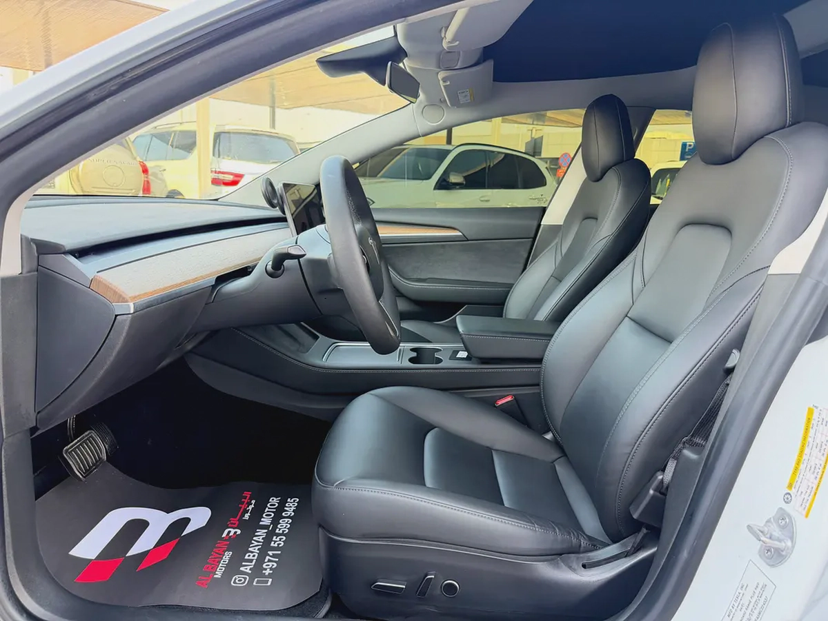 تيسلا موديل 3 ستاندرد  Tesla Model 3 Standard ابيض / اسود 2021 (خليجي)-7-7