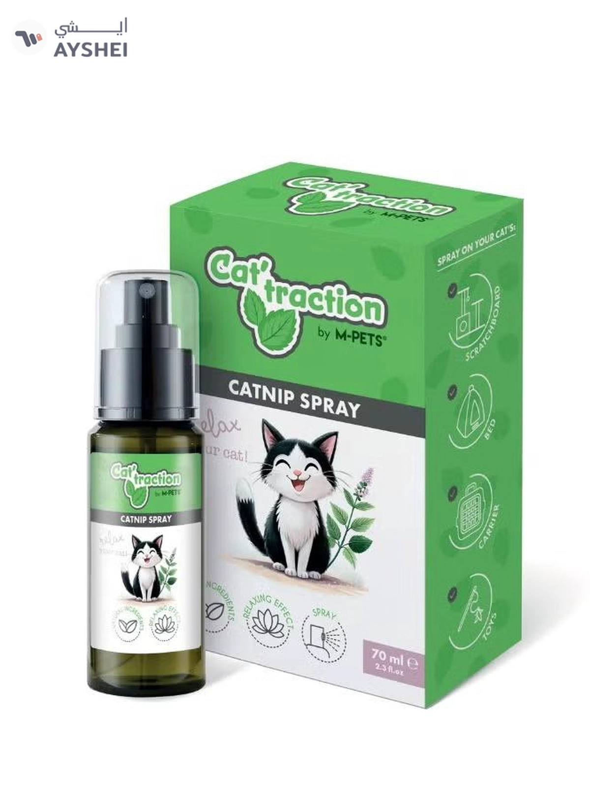 mpets Cattraction Catnip Spray 70ml