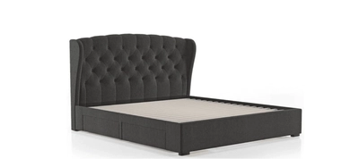 Upholstered Bed with optional storage, Brooke-1